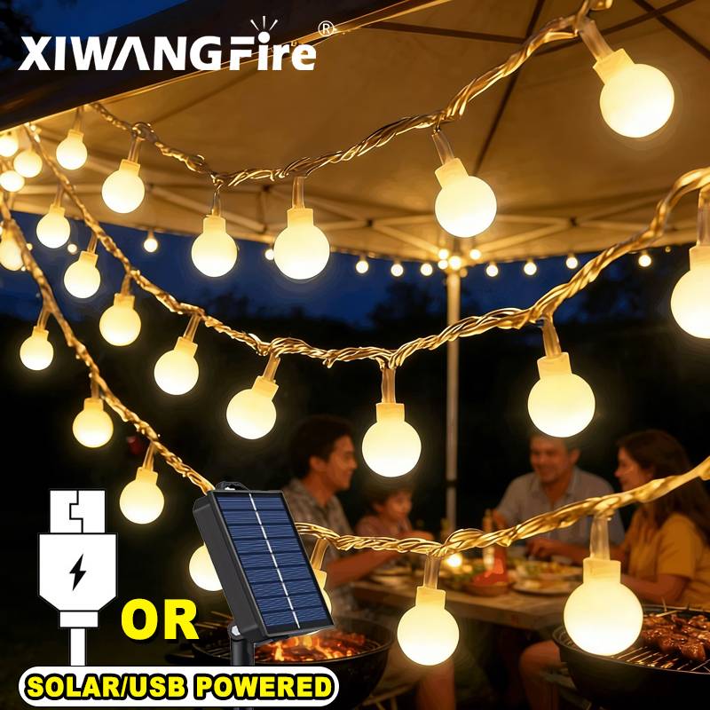 Outdoor Lighting Guide - Светодиодные гирлянды 3-10 м на солнечных