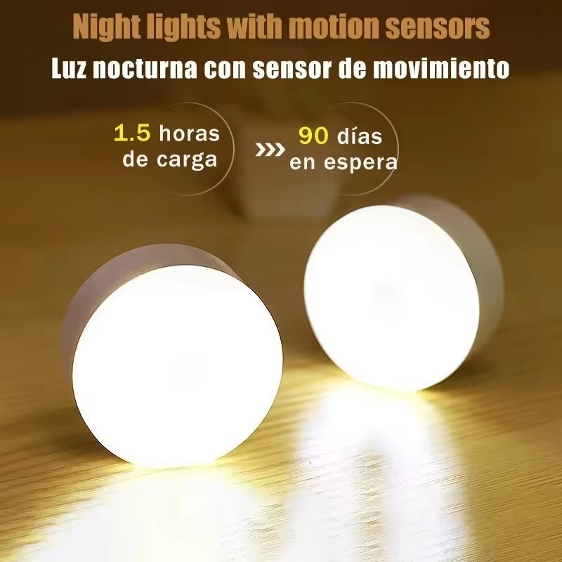 Outdoor Lighting With Sensor - Перезаряжаемый через USB светодиодный ночник с