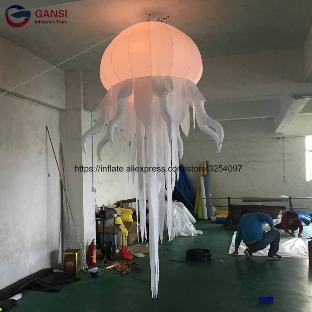 Outdoor Lighting Jellyfish - Разноцветный очаровательный надувной светодиодный светильник-осьминог, 2,5