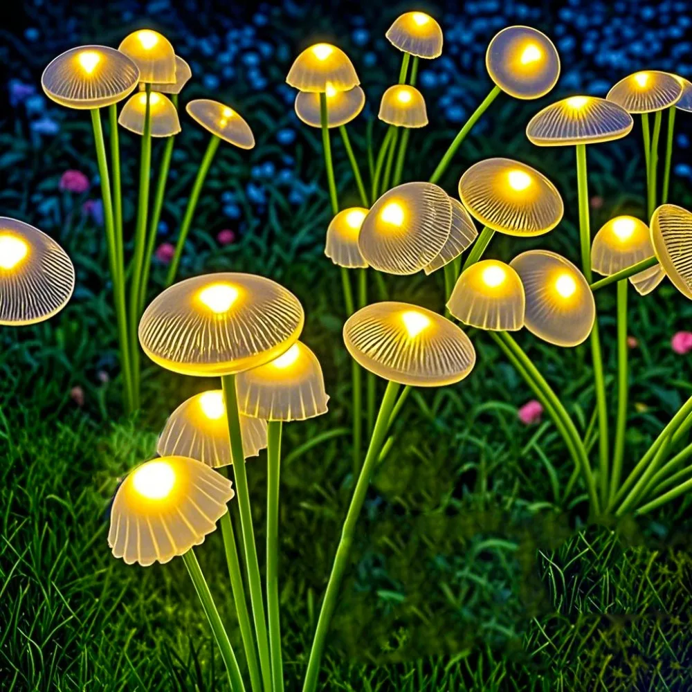 Outdoor Lighting Jellyfish - Двухрежимные светодиодные солнечные садовые светильники с