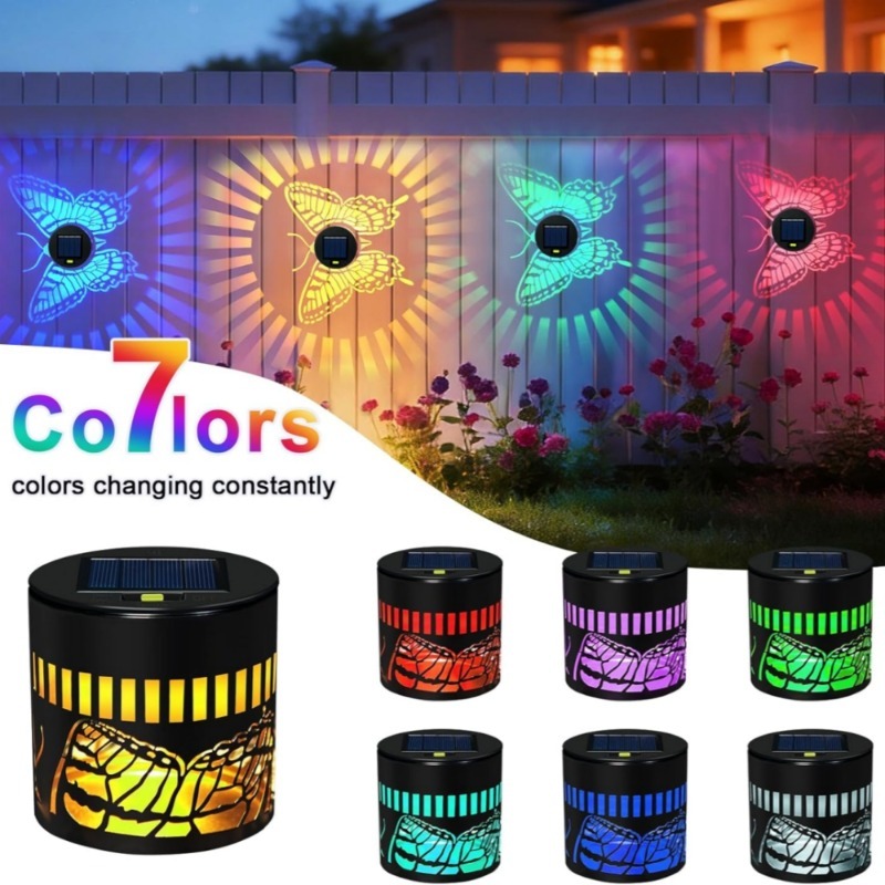 Outdoor Lighting For Fence - Декоративные солнечные светильники-бабочки для сада, стены,