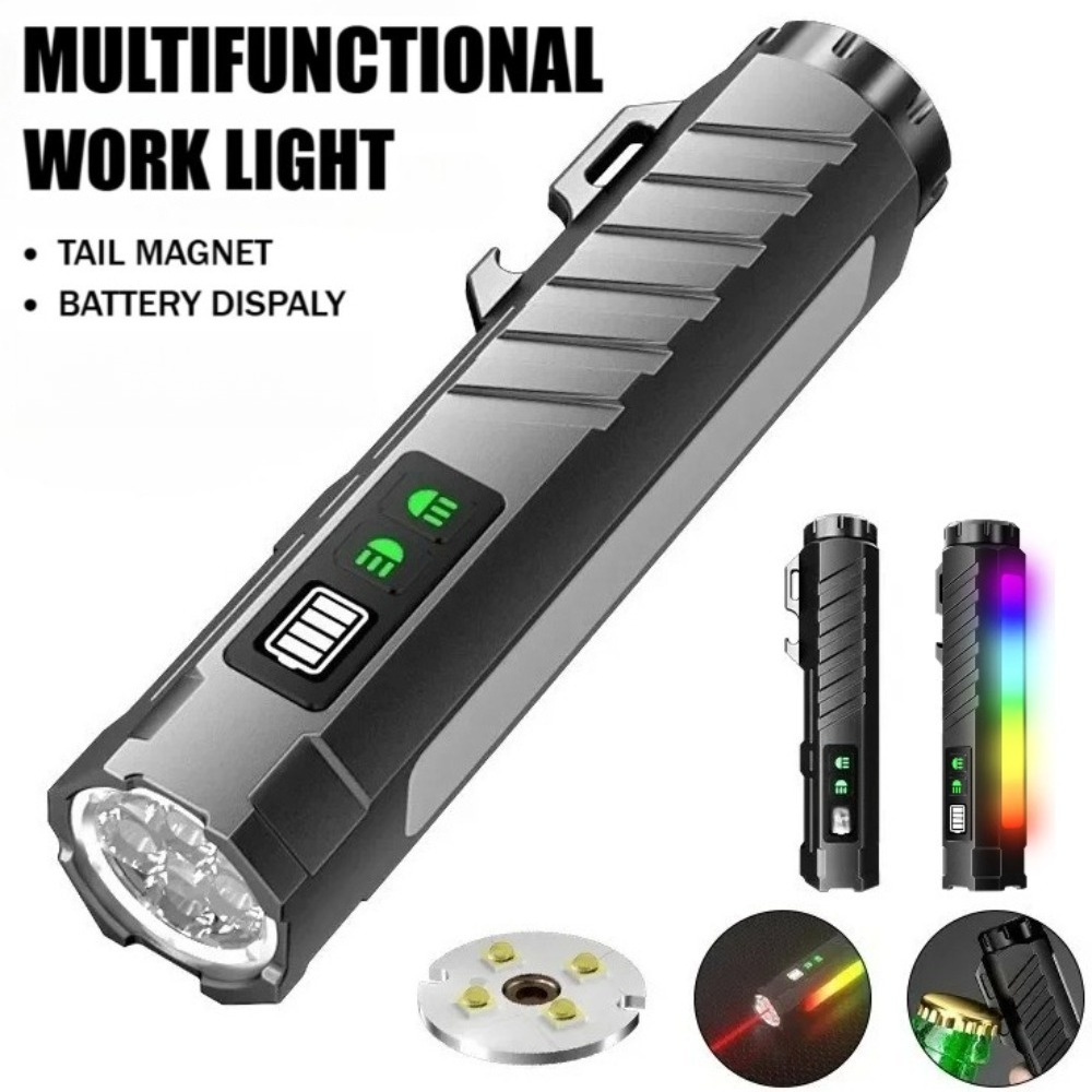 Outdoor Lighting Guide - Многофункциональный мощный светодиодный фонарь с перезаряжаемой