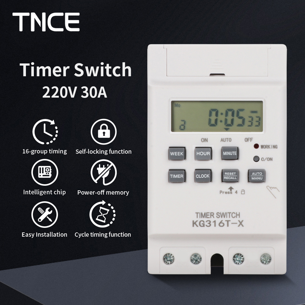 Outdoor Lighting Timer Switch - Переключатель контроля времени TNCE 30A 220