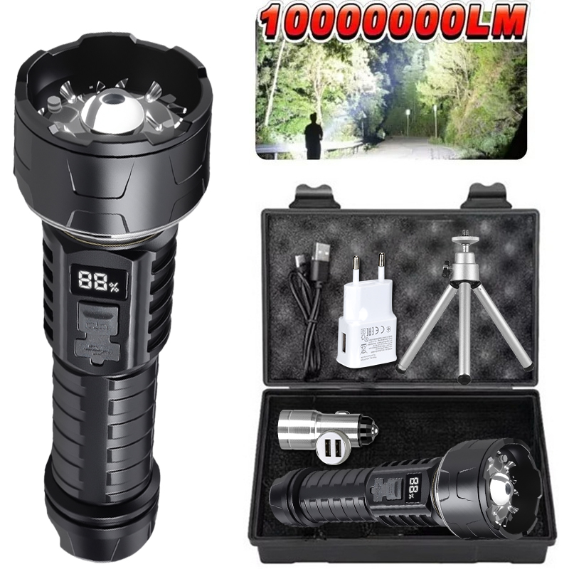 Outdoor Lighting Guide - Светодиодный фонарик COB, перезаряжаемый фонарь, 7-ядерный
