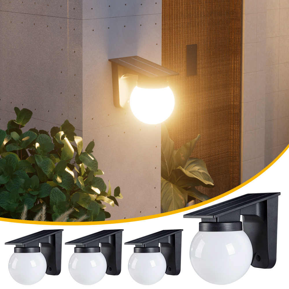 Outdoor Lighting For Fence - Солнечные сферические настенные светильники для улицы,