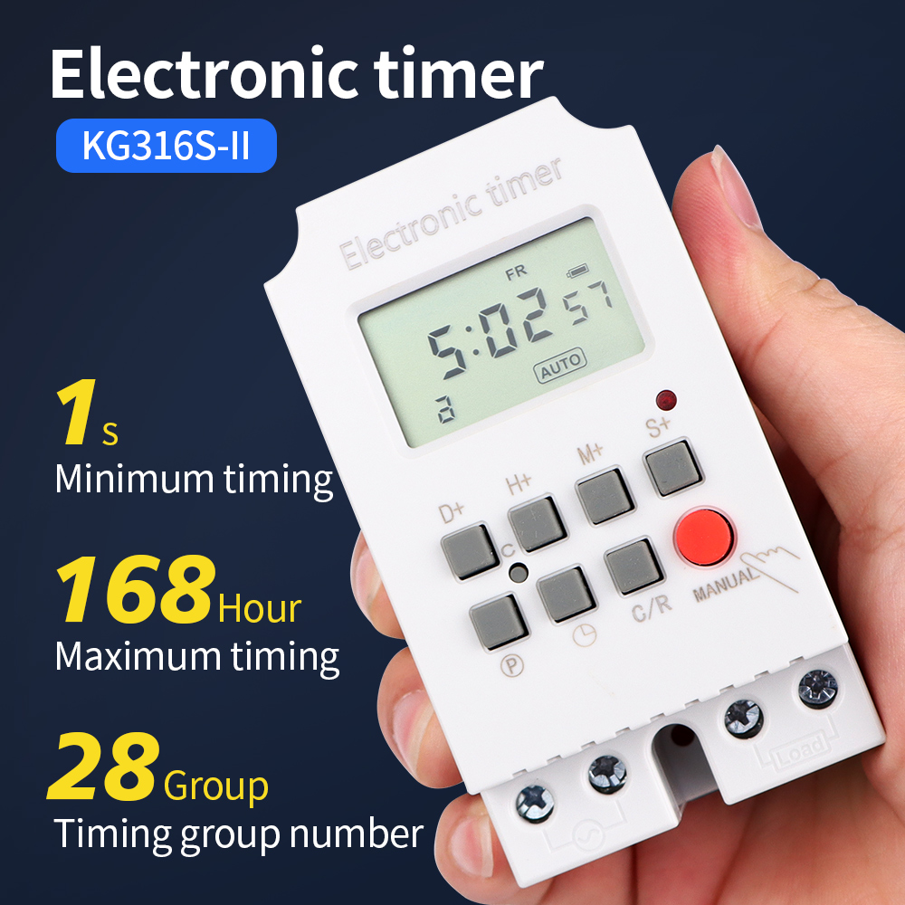 Outdoor Lighting Timer Switch - Цифровой таймер KG316S, 220 В переменного