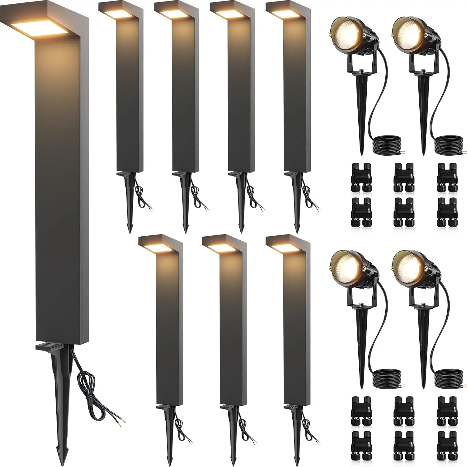 Outdoor Lighting Kits Low Voltage - Низковольтный комплект светодиодного ландшафтного освещения для