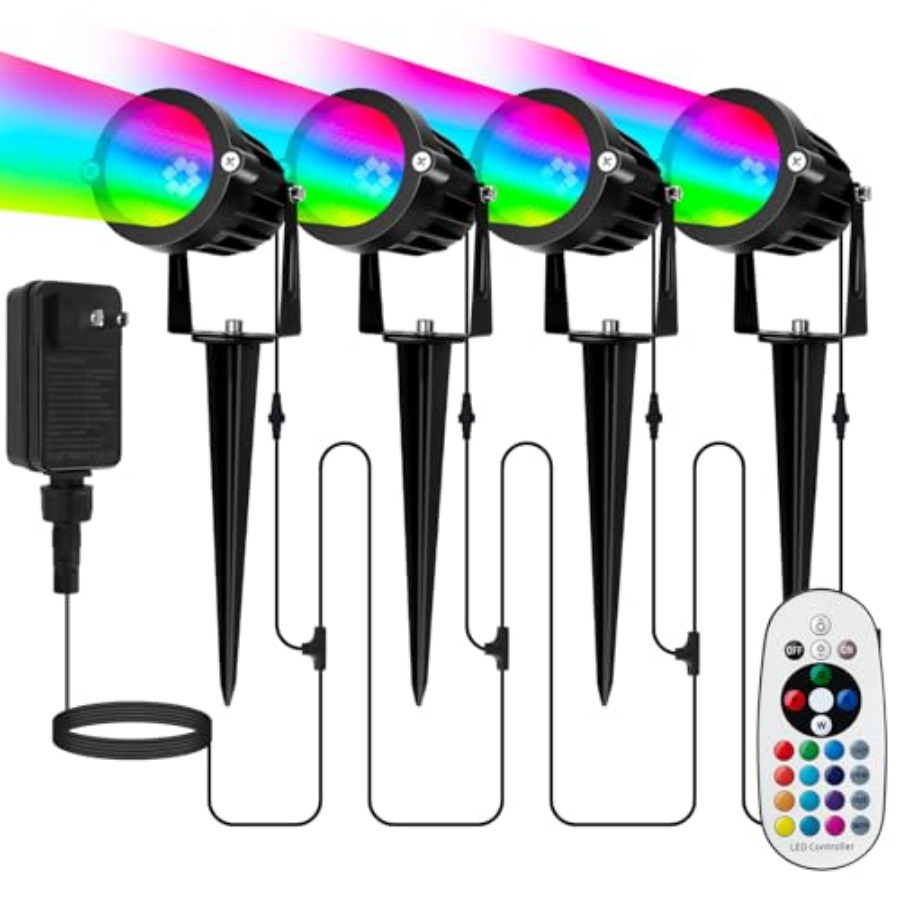 Outdoor Lighting Kits Low Voltage - Уличный прожектор для Хэллоуина и Рождества: