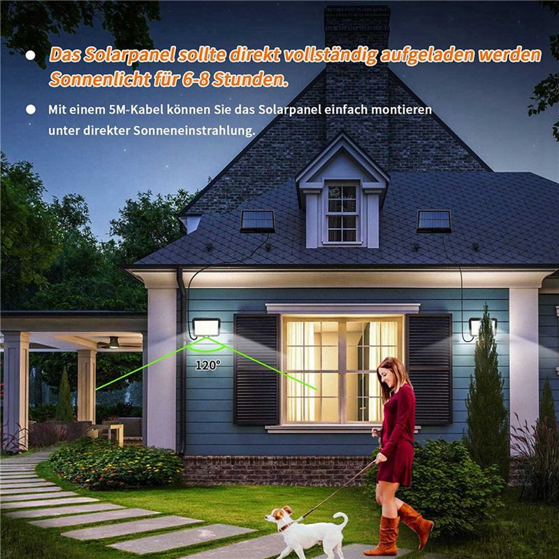 2X 160 COB Солнечный светильни – обзор и цена Outdoor Lighting Battery Powered