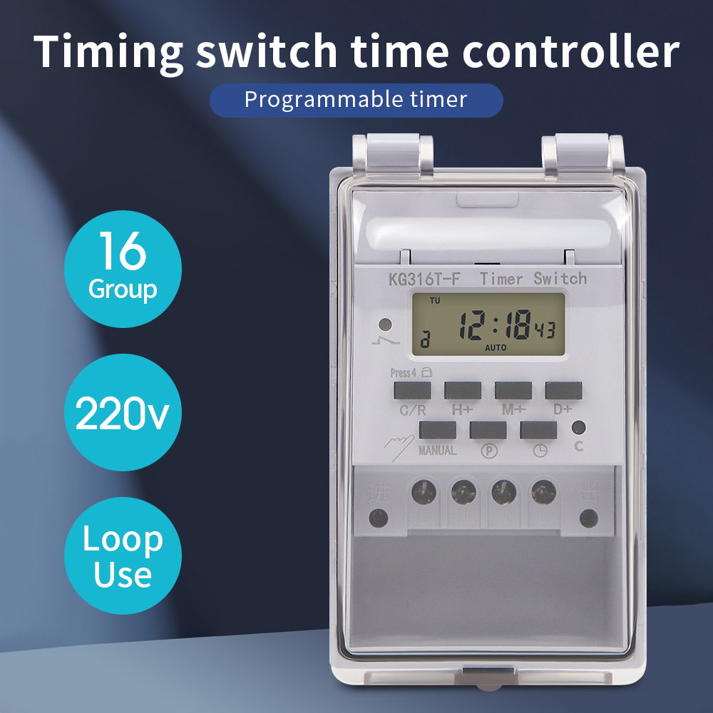 Цифровой таймер 220 В 30 А вод – обзор и цена Outdoor Lighting Timer Switch