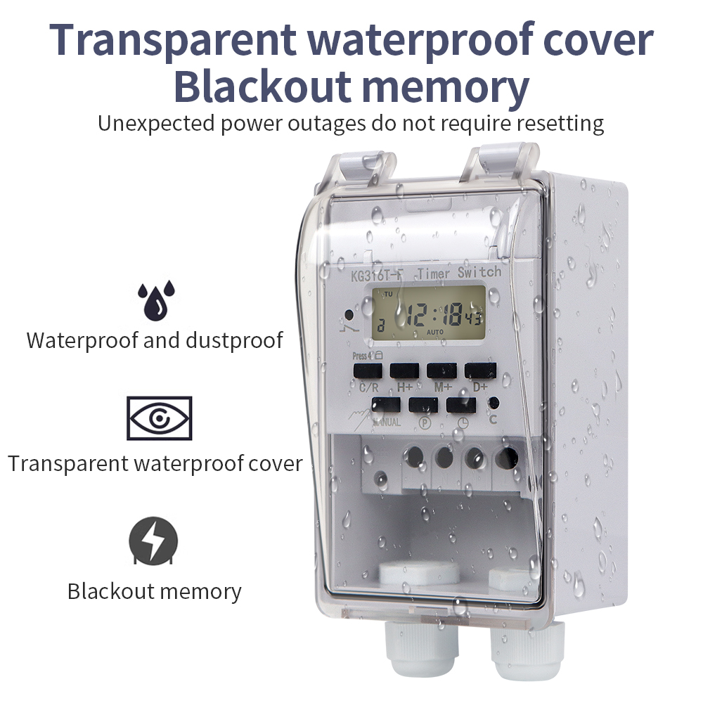 Цифровой таймер 220 В 30 А вод – обзор и цена Outdoor Lighting Timer Switch