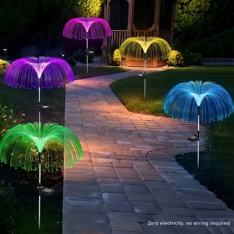 5 шт. солнечных светодиодных с – обзор и цена Outdoor Lighting Jellyfish