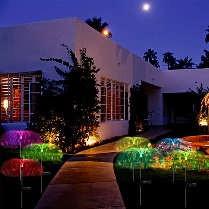 5 шт. солнечных светодиодных с – обзор и цена Outdoor Lighting Jellyfish