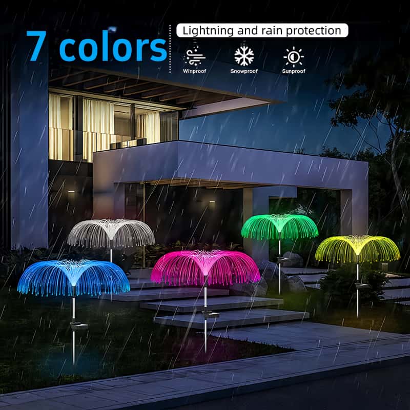 5 шт. солнечных светодиодных с – обзор и цена Outdoor Lighting Jellyfish