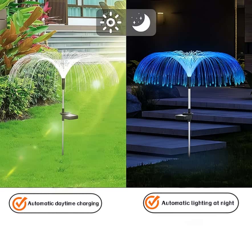 5 шт. солнечных светодиодных с – обзор и цена Outdoor Lighting Jellyfish