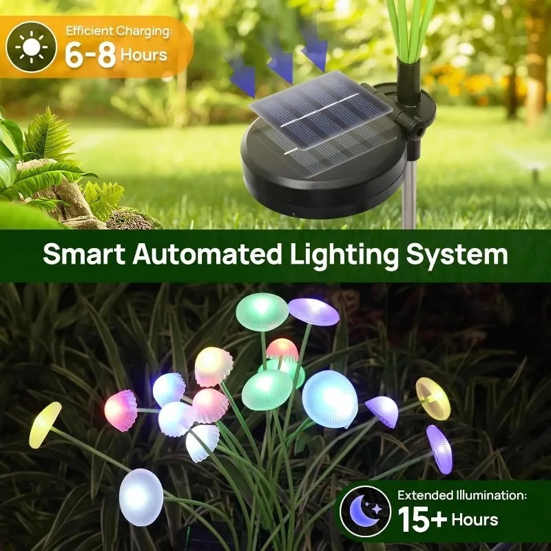 Солнечные светодиодные светиль – обзор и цена Outdoor Lighting Jellyfish
