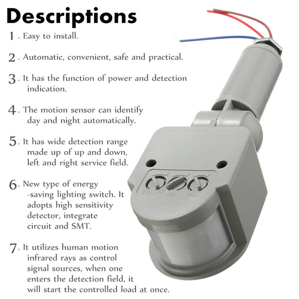 датчик движения 220 В 12 В дет – обзор и цена Outdoor Lighting Timer Switch