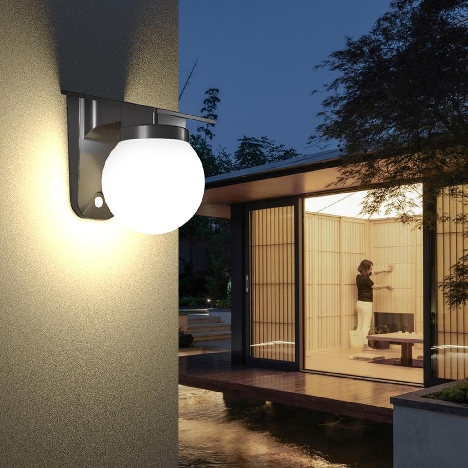 Солнечные сферические настенны – обзор и цена Outdoor Lighting For Fence