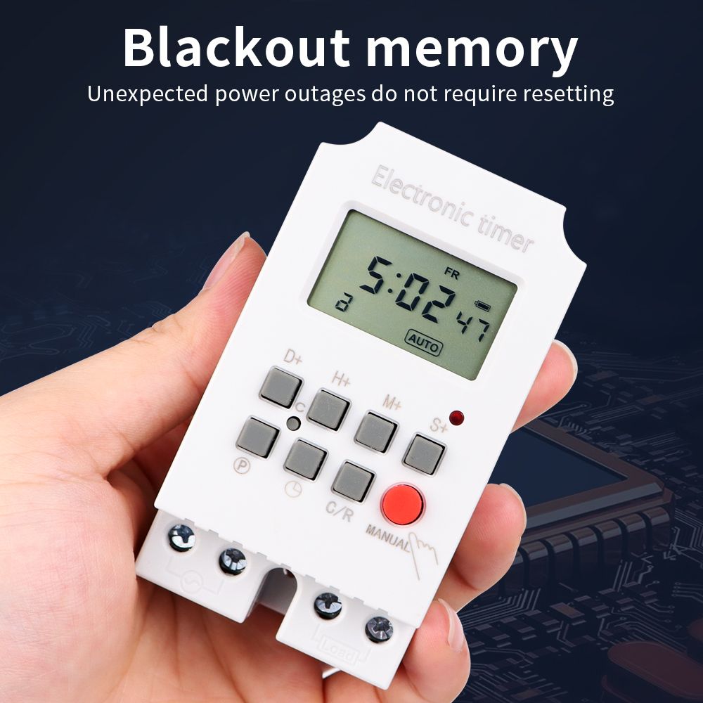 Цифровой таймер KG316S, 220 В  – обзор и цена Outdoor Lighting Timer Switch