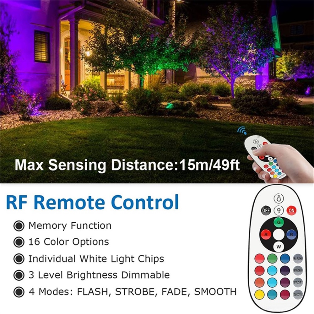 RGBW Ландшафтное освещение 10  – обзор и цена Outdoor Lighting Landscape