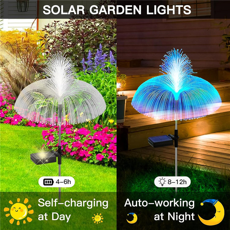 Фонари для сада с солнечной ба – обзор и цена Outdoor Lighting Jellyfish