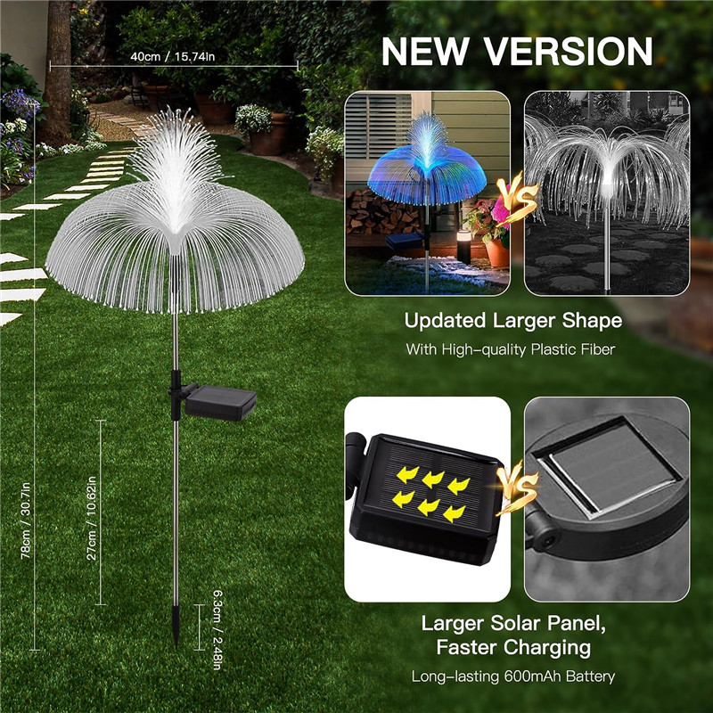 Фонари для сада с солнечной ба – обзор и цена Outdoor Lighting Jellyfish
