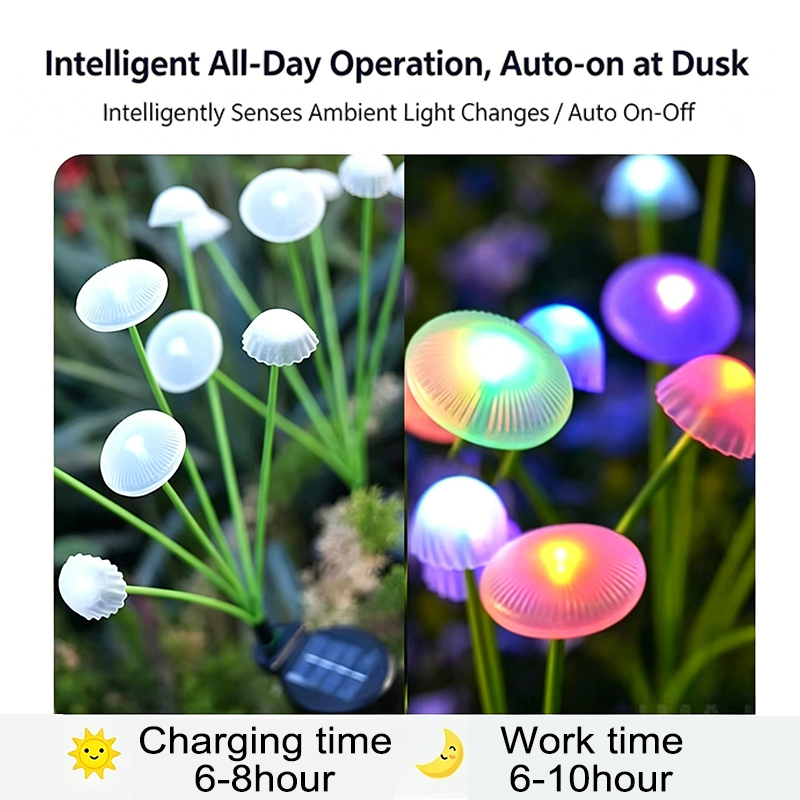 Светодиодные солнечные светиль – обзор и цена Outdoor Lighting Jellyfish