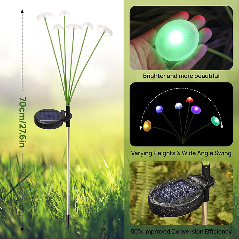 Светодиодные солнечные светиль – обзор и цена Outdoor Lighting Jellyfish