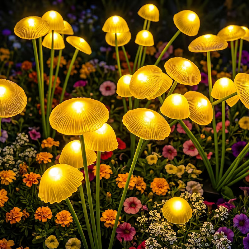 Солнечные светильники в форме  – обзор и цена Outdoor Lighting Jellyfish